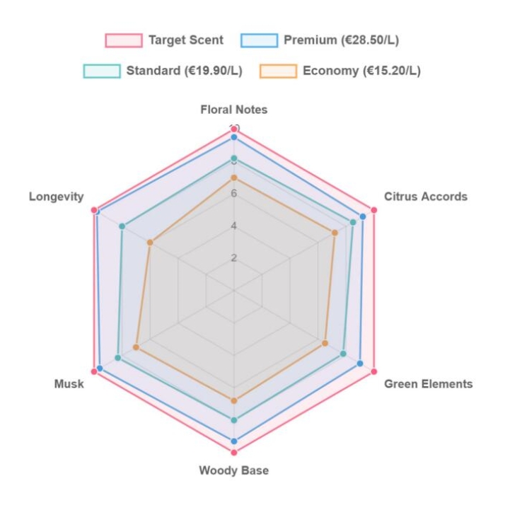 Duft -Matching Radar -Diagramm
