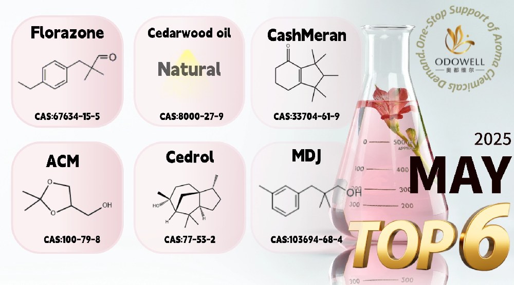 Odowell kündigt Top 6 meistverkaufte Aroma-Zutaten für Mai 2025 an